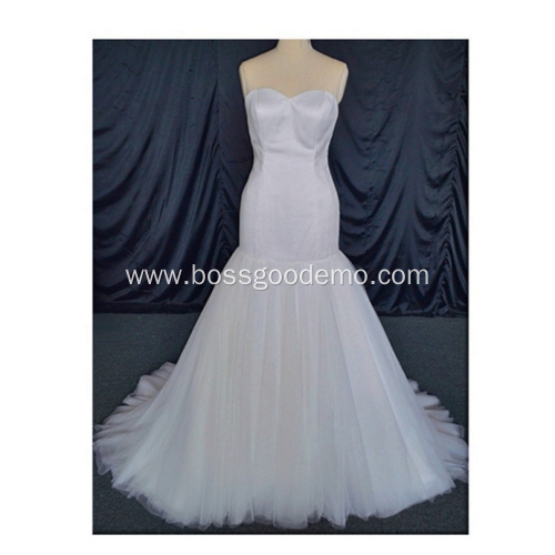 Off Shoulder Lace Luxury V-neck Bridal Gown Lace Up satin ball gown wedding dress luxury